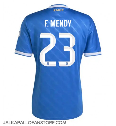 Real Madrid Ferland Mendy #23 Kolmaspaita 2025-26 Lyhythihainen Real Madrid Ferland Mendy #23 Kolmaspaita 2025-26 Lyhythihainen